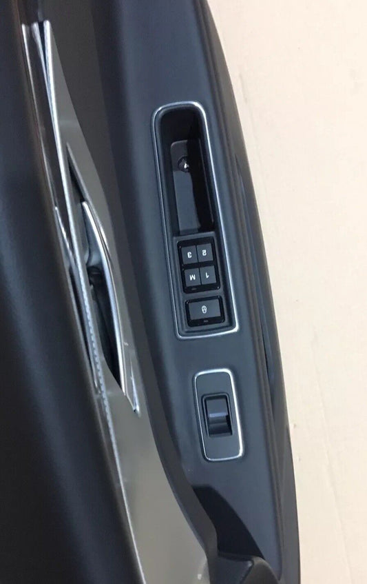 Jaguar XF X260 Front Door Card LHD RH Black Leather, Black Stitch DG12