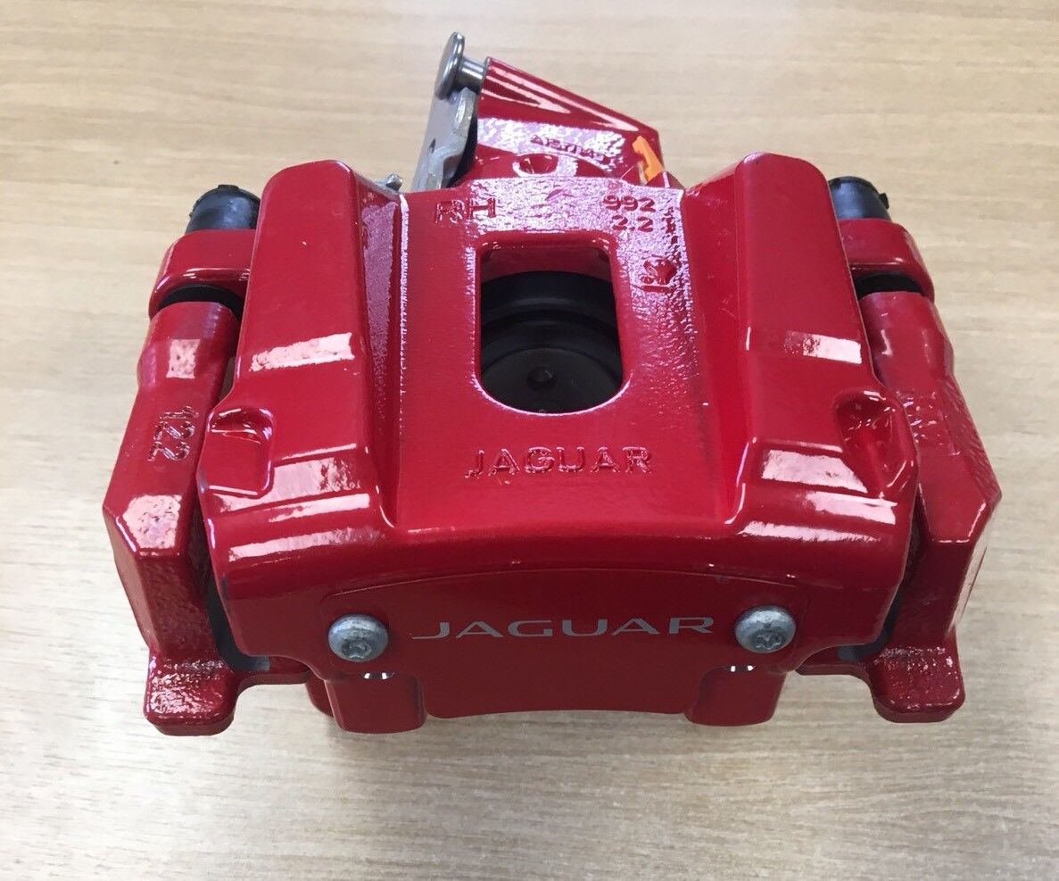 Genuine Jaguar XF, XK, XJ Rear Brake Calliper Housing Red RH C2D39490