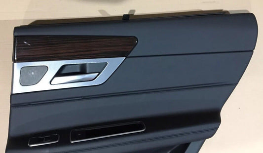 Jaguar XF X260 Rear Door Card RH Black Leather, Black Stitch DG11