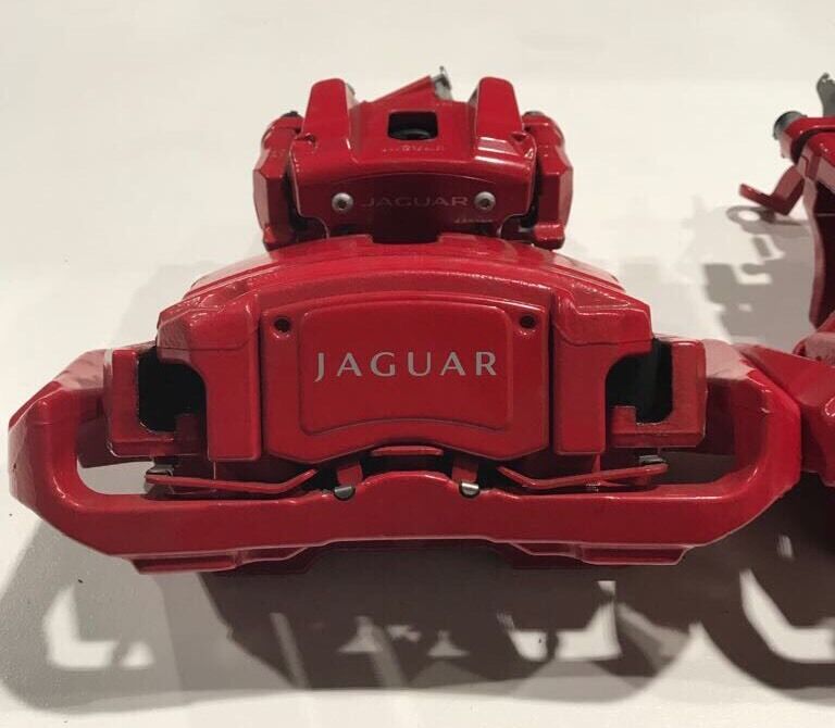 Set Of Genuine Jaguar XKR , XFR Red Brake Callipers Including Pads
