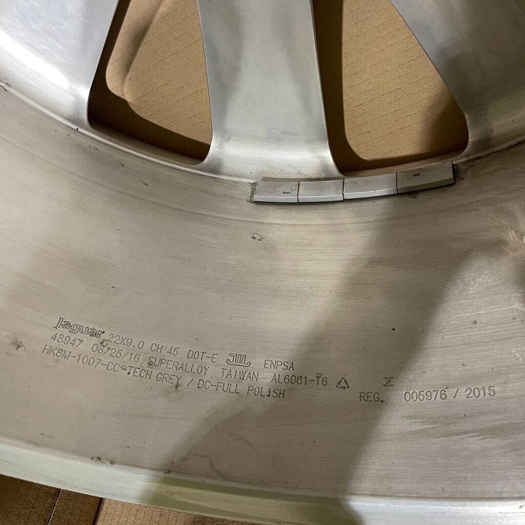 Genuine Jaguar 22" F-Pace Turbine Chrome Alloy Wheel  9jx22 45 T4A3799